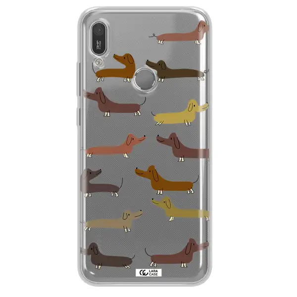Dachshund Dogs Huawei Y6 2019 Clear TPU Case