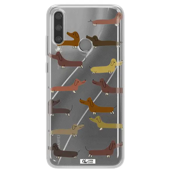 Dachshund Dogs Huawei Y6P Clear TPU Case