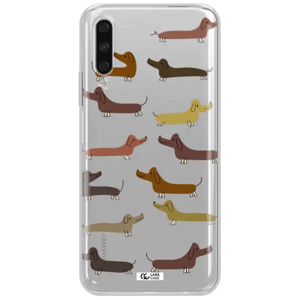 Dachshund Dogs Huawei Y9S Clear Tpu Case