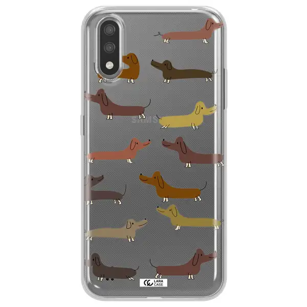 Dachshund Dogs Samsung A01 Clear TPU Case