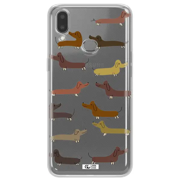 Dachshund Dogs Samsung A10S Clear TPU Case