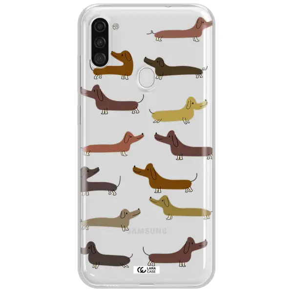 Dachshund Dogs Samsung A11 Clear TPU Case