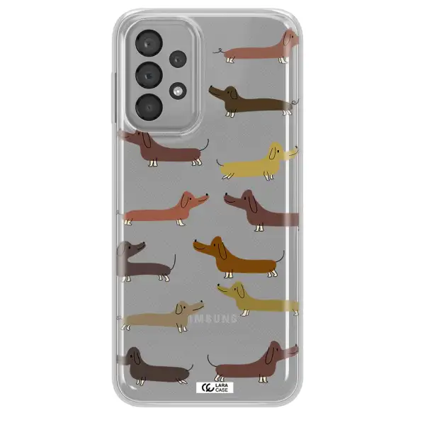 Dachshund Dogs Samsung A23 Clear TPU Case
