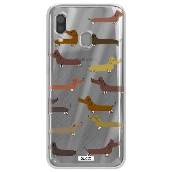 Dachshund Dogs Samsung A30 Clear TPU Case