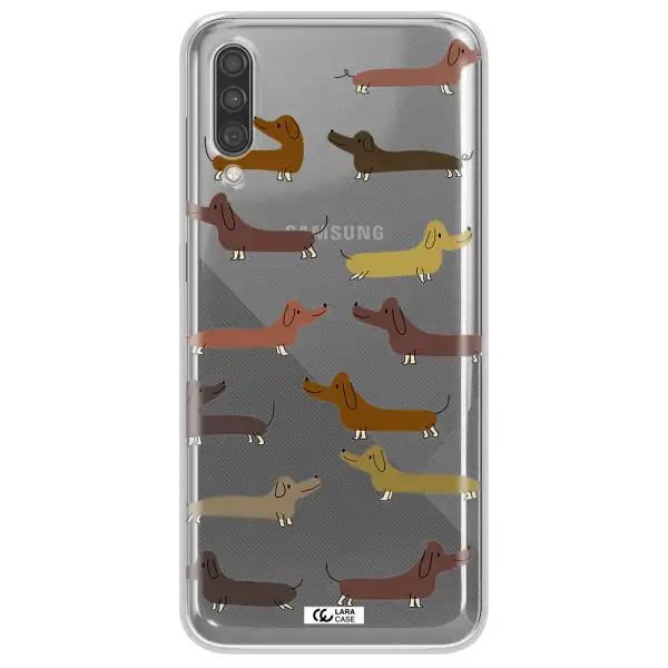 Dachshund Dogs Samsung A30S Clear TPU Case