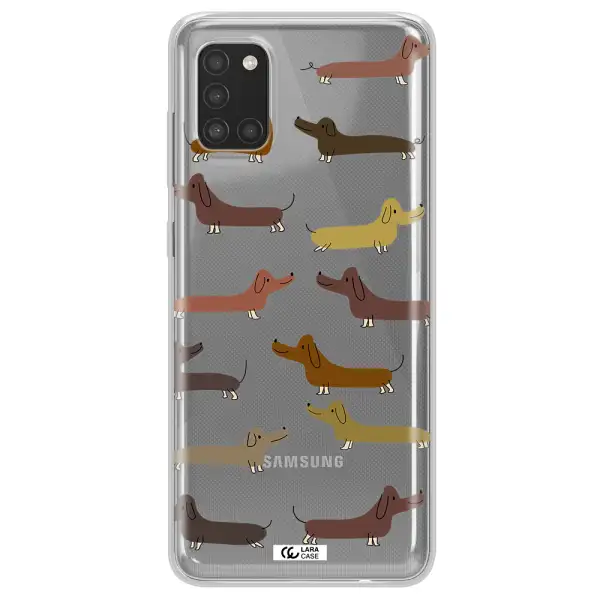 Dachshund Dogs Samsung A31 Clear TPU Case
