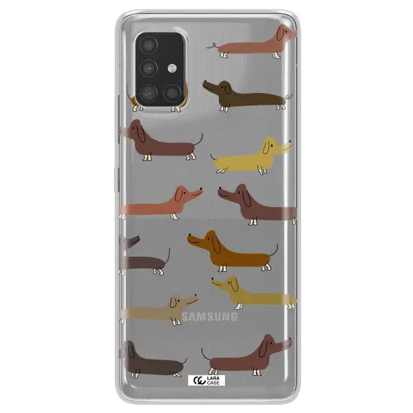 Dachshund Dogs Samsung A51 Clear TPU Case