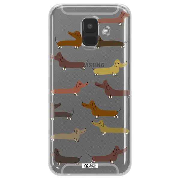 Dachshund Dogs Samsung A6 Clear TPU Case