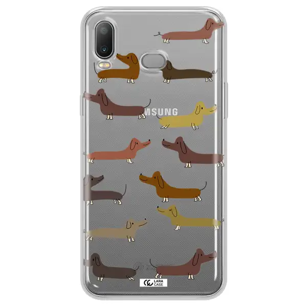 Dachshund Dogs Samsung A6S Clear TPU Case