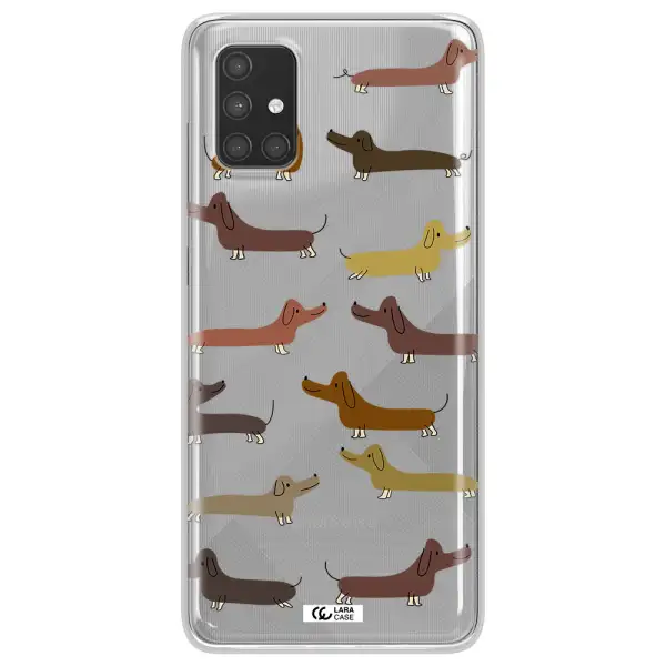 Dachshund Dogs Samsung A71 Clear TPU Case