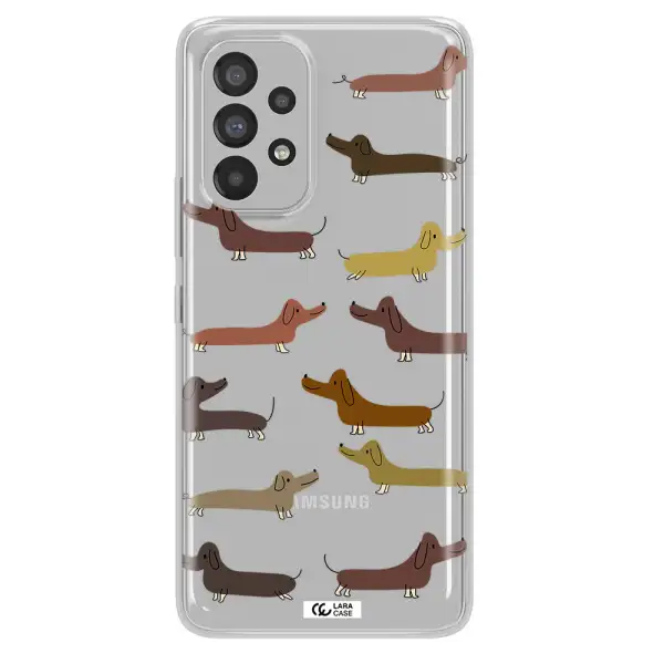 Dachshund Dogs Samsung A73 Clear TPU Case