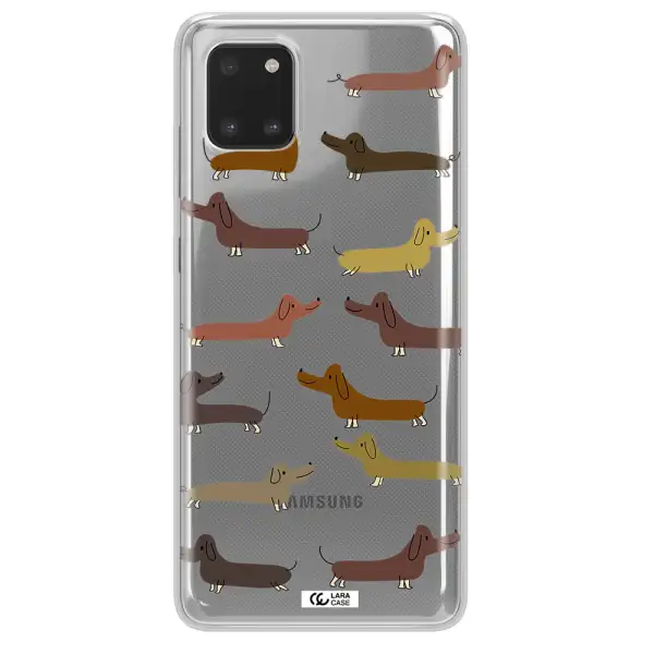 Dachshund Dogs Samsung A81 Clear TPU Case