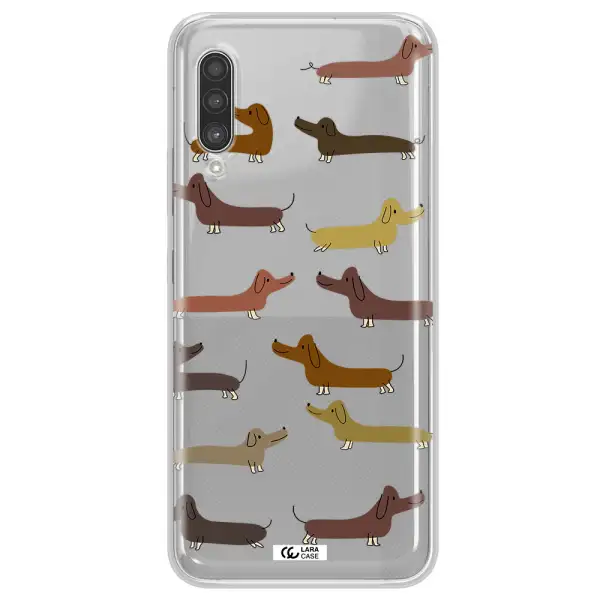 Dachshund Dogs Samsung A90 Clear TPU Case