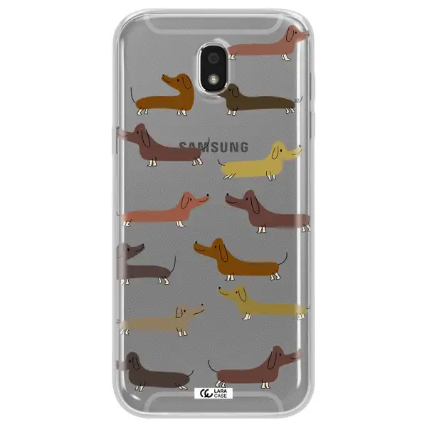 Dachshund Dogs Samsung J5 2017 Clear TPU Case