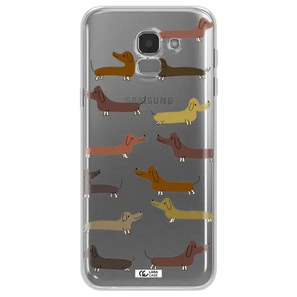 Dachshund Dogs Samsung J6 Clear TPU Case
