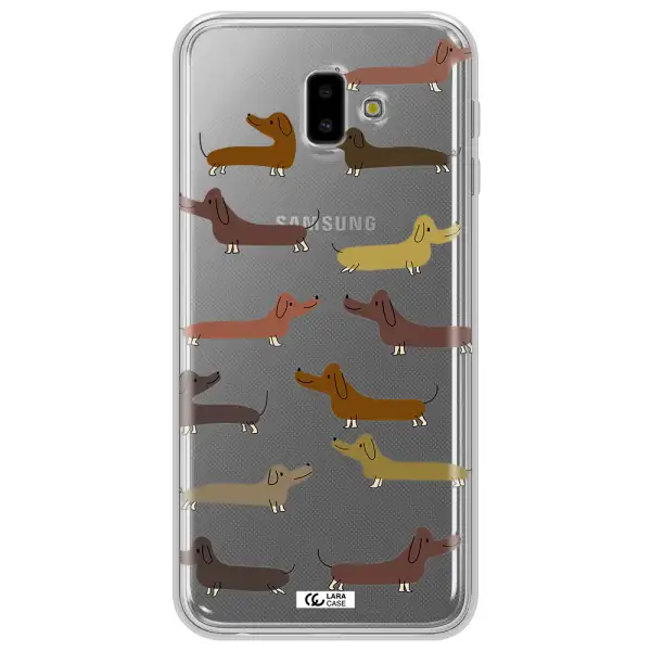 Dachshund Dogs Samsung J6 Plus Clear TPU Case