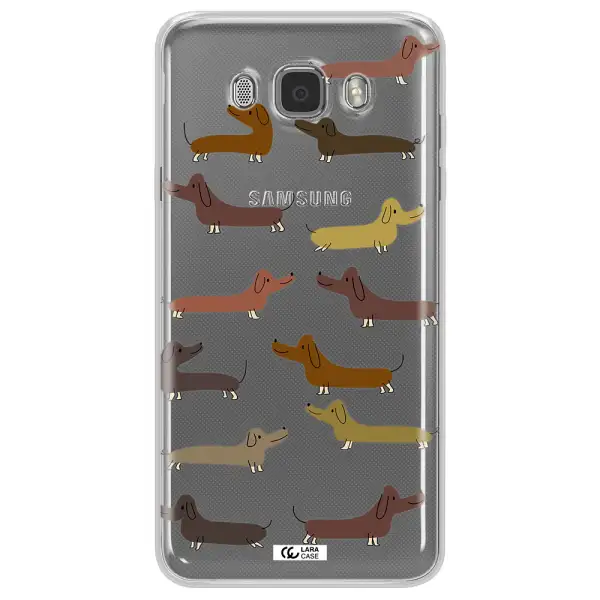 Dachshund Dogs Samsung J7 2016 Clear TPU Case