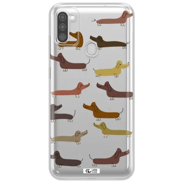 Dachshund Dogs Samsung M11 Clear TPU Case