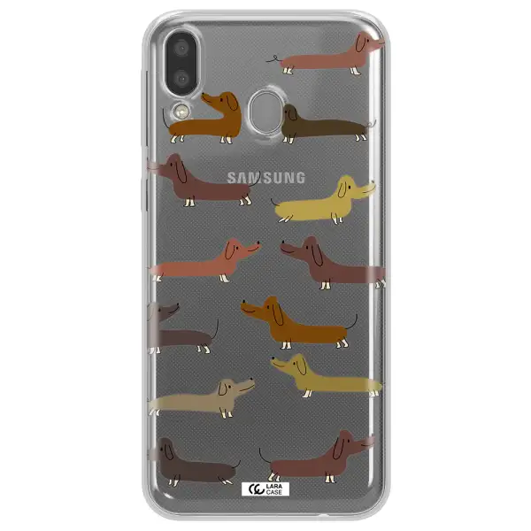 Dachshund Dogs Samsung M20 Clear TPU Case