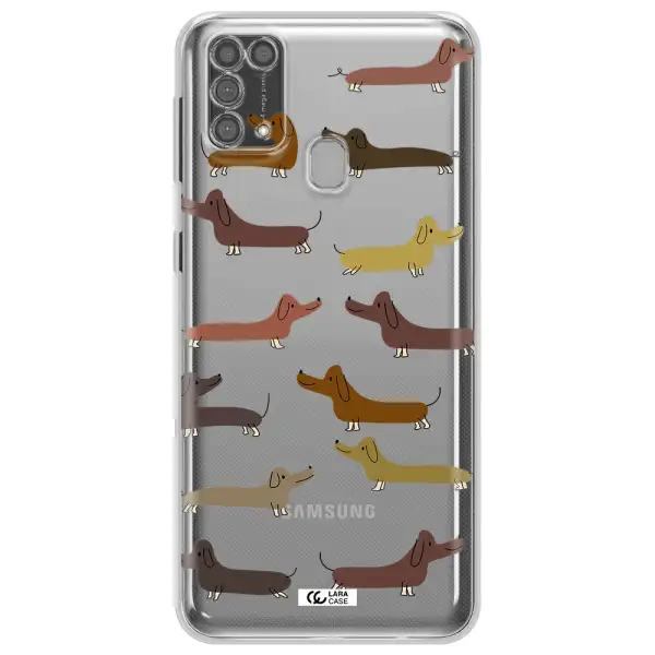 Dachshund Dogs Samsung M31 Clear TPU Case