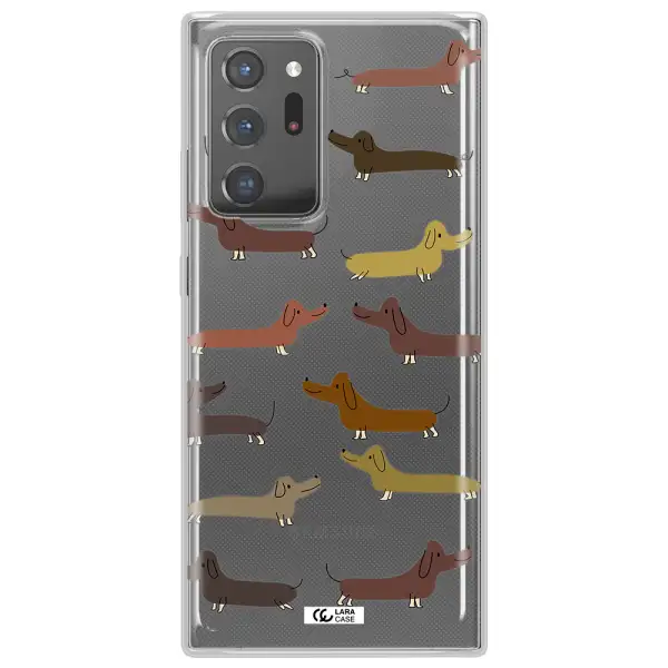 Dachshund Dogs Samsung Note 20 Ultra Clear TPU Case