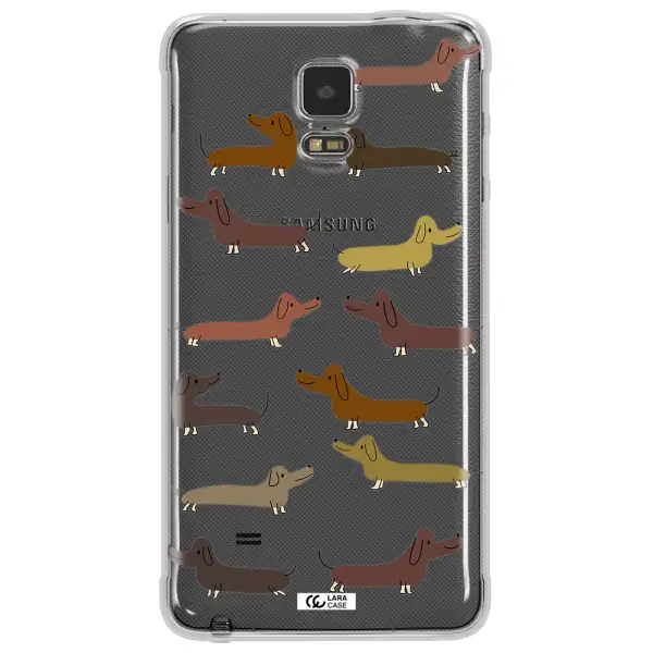 Dachshund Dogs Samsung Note 4 Clear TPU Case