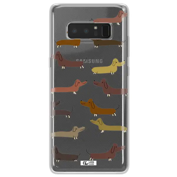 Dachshund Dogs Samsung Note 8 Clear TPU Case
