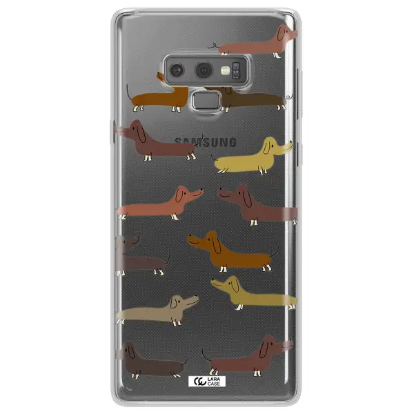 Dachshund Dogs Samsung Note 9 Clear TPU Case