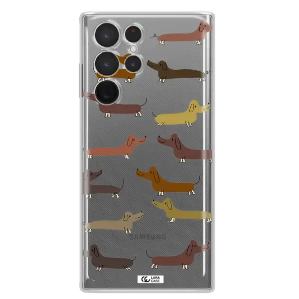 Dachshund Dogs Samsung S 22 Ultra Clear TPU Case