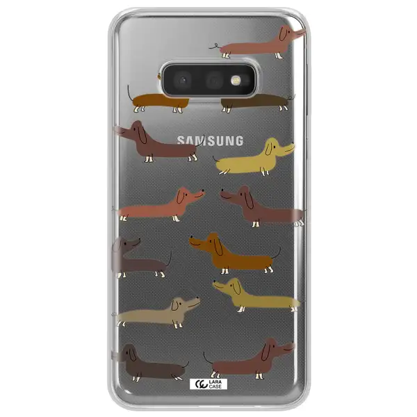 Dachshund Dogs Samsung S10e Clear TPU Case