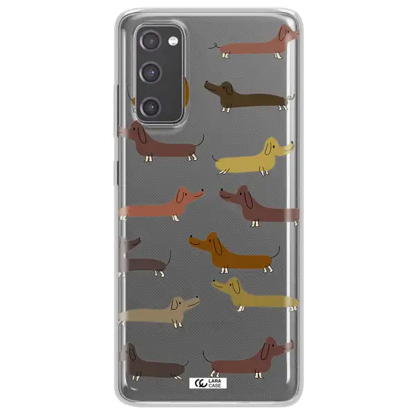 Dachshund Dogs Samsung S20 Fe Clear TPU Case