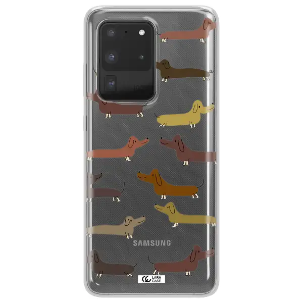 Dachshund Dogs Samsung S20 Ultra Clear TPU Case