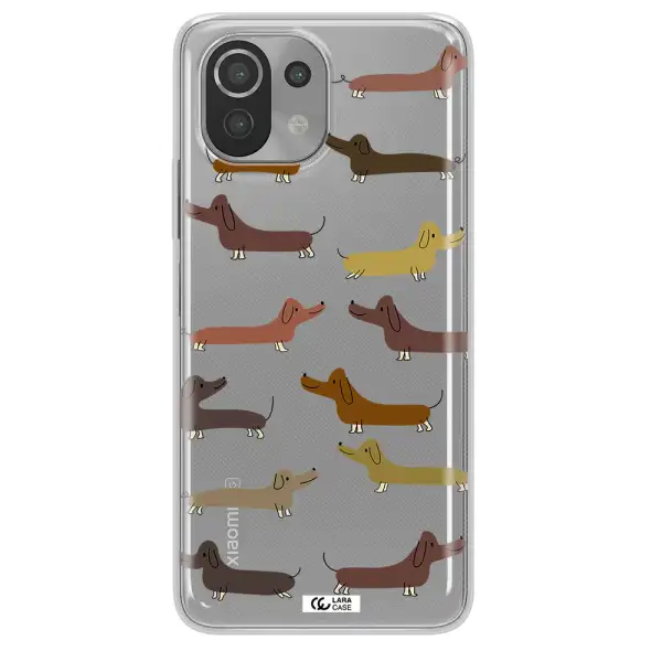 Dachshund Dogs Xiaomi Mi 11 Lite Clear TPU Case