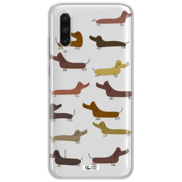 Dachshund Dogs Xiaomi Mi 9 Lite Clear Tpu Case
