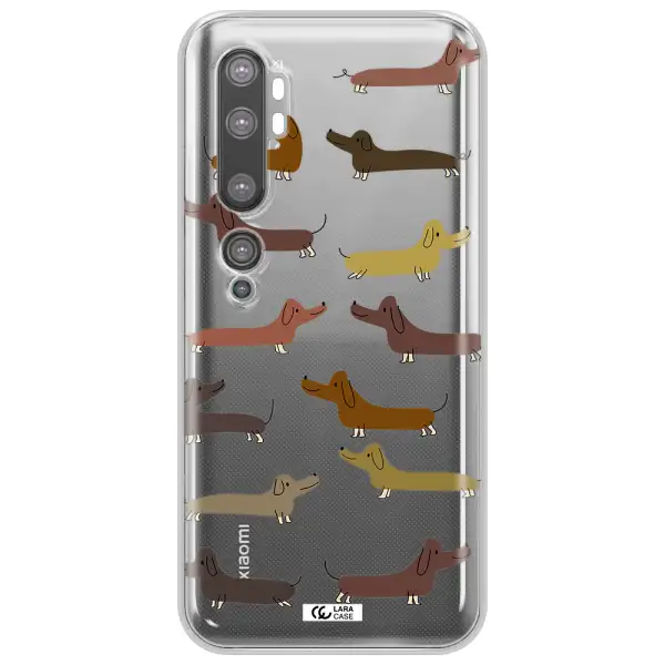 Dachshund Dogs Xiaomi Mi Note 10 Clear TPU Case