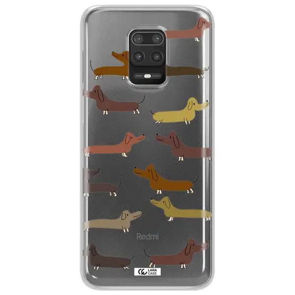 Dachshund Dogs Xiaomi Note 9S Clear TPU Case