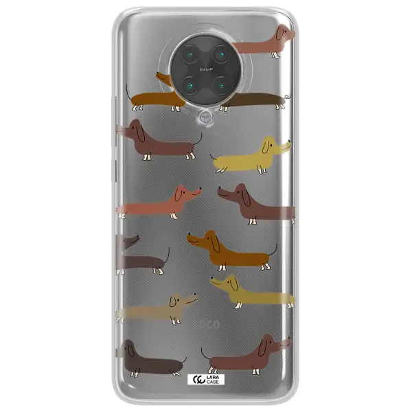 Dachshund Dogs Xiaomi Poco F2 Pro Clear TPU Case