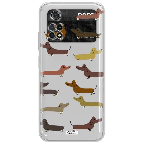 Dachshund Dogs Xiaomi Poco M4 Pro 4G Clear Tpu Case