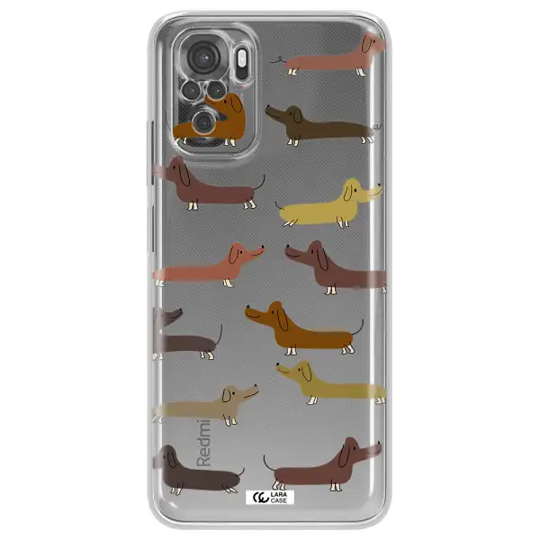 Dachshund Dogs Xiaomi Redmi Note 10S Clear Tpu Case