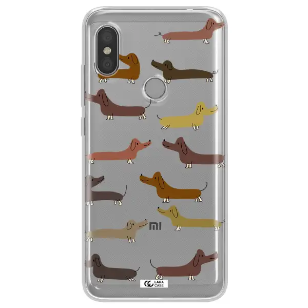Dachshund Dogs Xiaomi Redmi Note 6 Pro Clear TPU Case