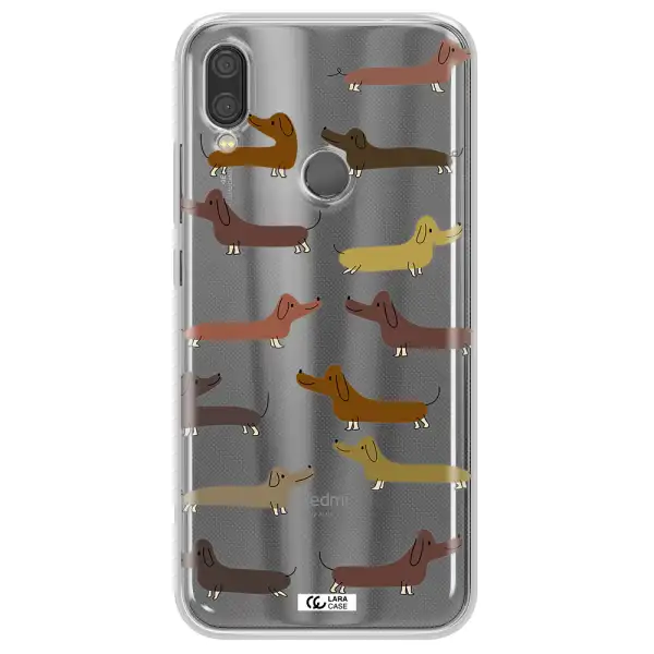 Dachshund Dogs Xiaomi Redmi Note 7 Clear TPU Case