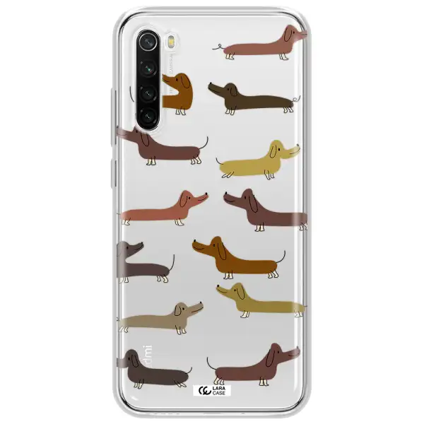 Dachshund Dogs Xiaomi Redmi Note 8T Clear Tpu Case