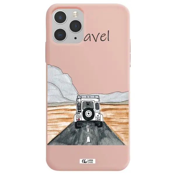 Off-Road Travel Apple iPhone 11 pro max Silicone pastel pink Case