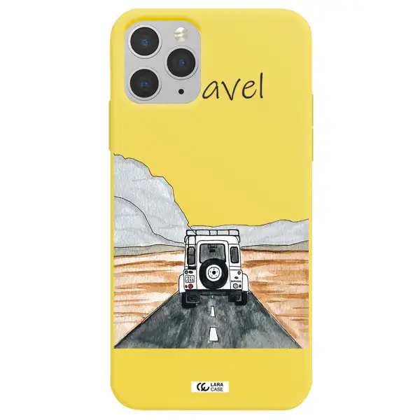 Off-Road Travel Apple iPhone 11 pro Silicone canary yellow Case
