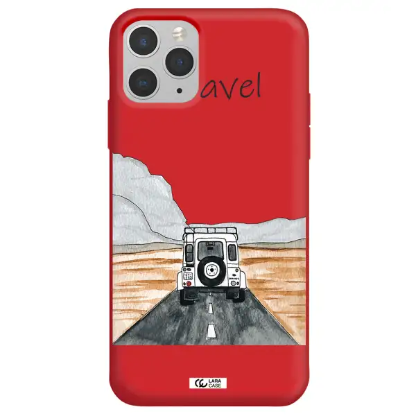 Off-Road Travel Apple iPhone 11 pro Silicone Imperial Red Case