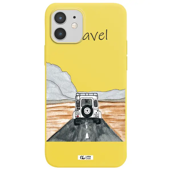 Off-Road Travel Apple iPhone 12 mini Silicone canary yellow Case