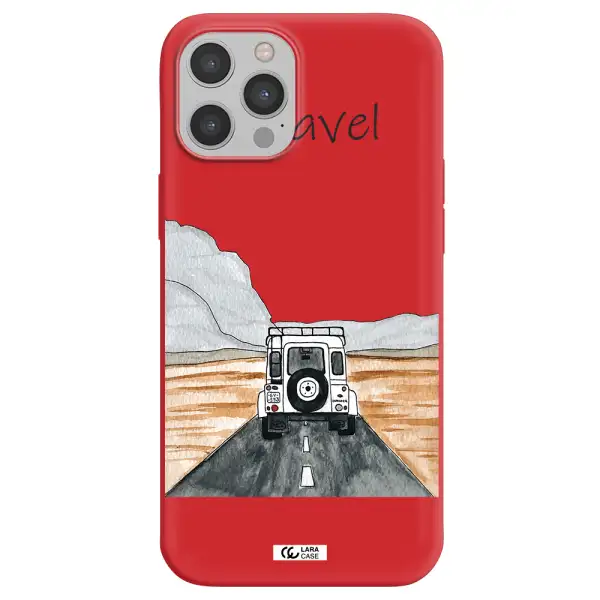 Off-Road Travel Apple iPhone 12 pro max Silicone Imperial Red Case