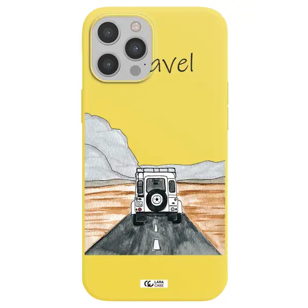 Off-Road Travel Apple iPhone 12 pro Silicone canary yellow Case