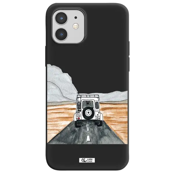 Off-Road Travel Apple iPhone 12 Silicone black Case