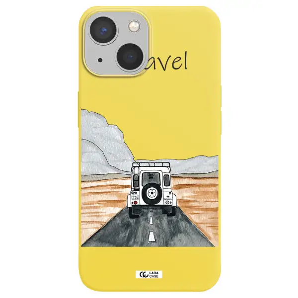 Off-Road Travel Apple iPhone 13 Silicone canary yellow Case